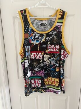 Star Wars Mad Engine Greatest Space Fantasy  Men's XL Tank Top Comic Collage